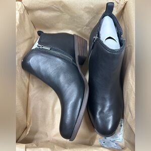 Lucky Brand Black Leather Booties